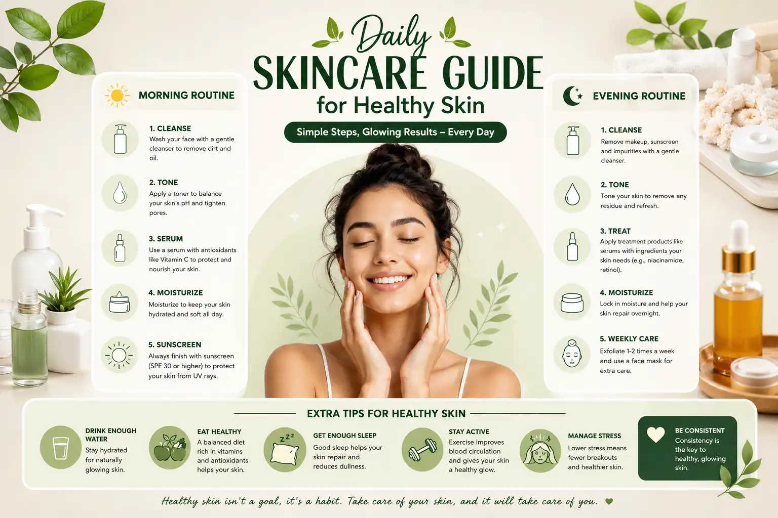 You are currently viewing Daily Skincare Guide for Healthy Skin