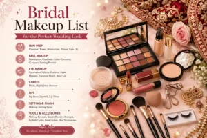 Read more about the article Bridal Makeup List for the Perfect Wedding Look