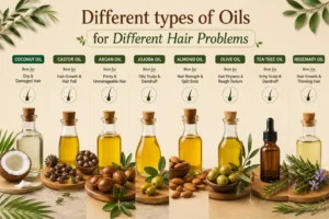Read more about the article Different types of Oils for Different Hair Problems